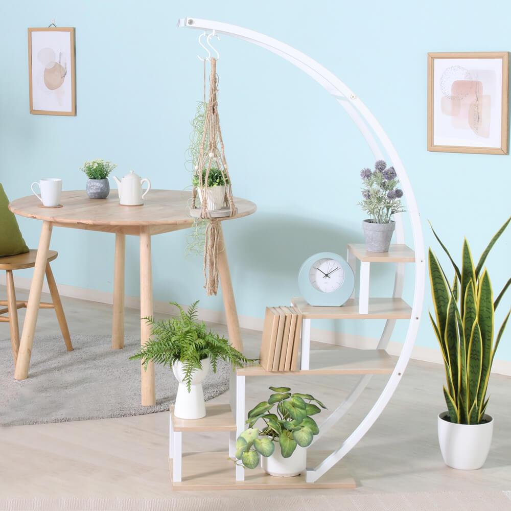 アーチ型ディスプレイラック 収納ラック 収納 オープンラック ディスプレイラック アーチ型 スチール 木目調 メラミンシート 間仕切り ブラック ホワイト お手入れ簡単 ナチュラル シンプル 北欧 レトロ 西海岸 ミッドセンチュリー