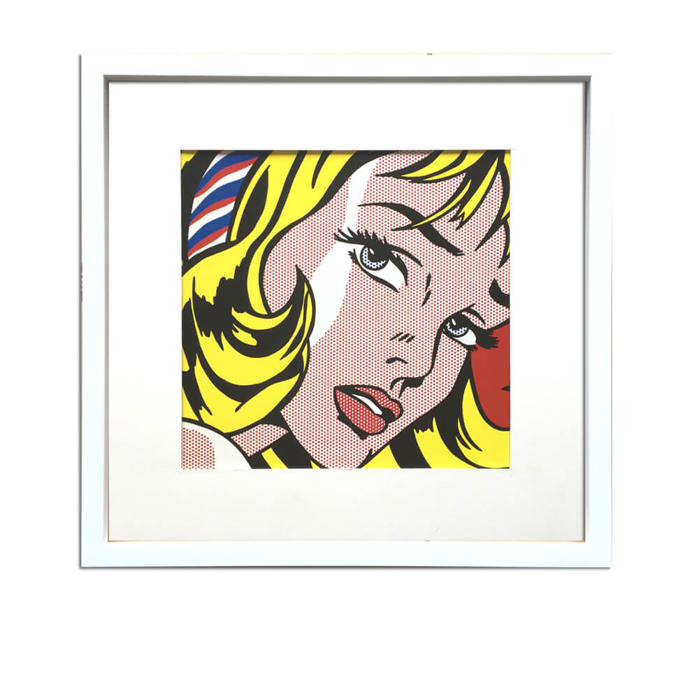 nonocのRoy Lichtenstein Girl with Hair Ribbon 1965 アートポスター（フレーム付き） アートポスター ポスター フレーム ポスターフレーム フレーム付き インテリア 送料無料｜アングル2