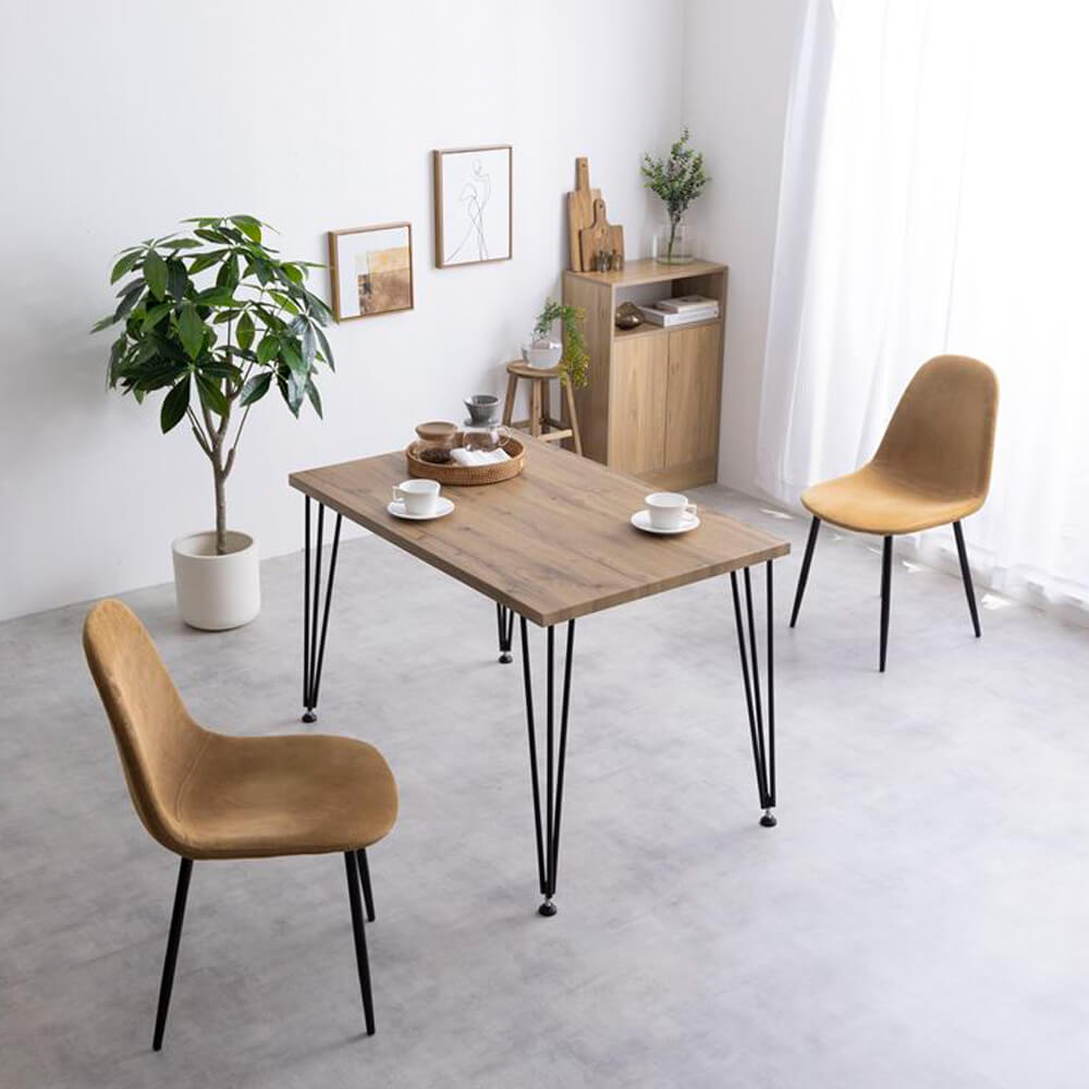 ダイニングテーブル テーブル デスク 学習机 食卓 黒脚 3本脚 奥行70 テーブル単体 コンパクト 一人暮らし 幅110 リビング キッチン カフェ PC パソコン リモート テレワーク 在宅 二人暮らし 2人 3人 4人 マット