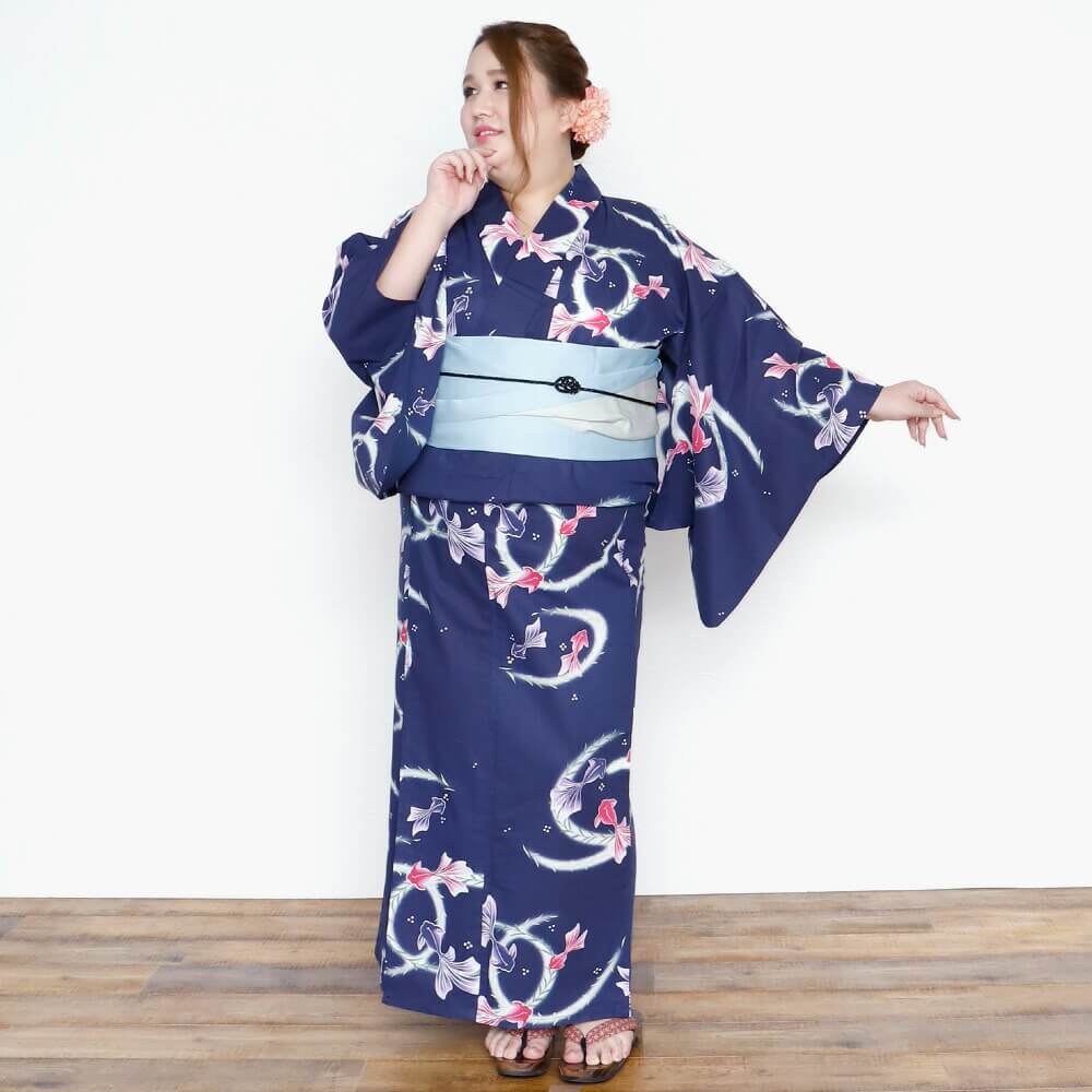 浴衣 大きいサイズ レディース ゆかた 大人 浴衣単品 3L 4L ぽっちゃり ふくよかさん向け 大きい 女性 大人浴衣 ワイド 大正浪漫 古典
