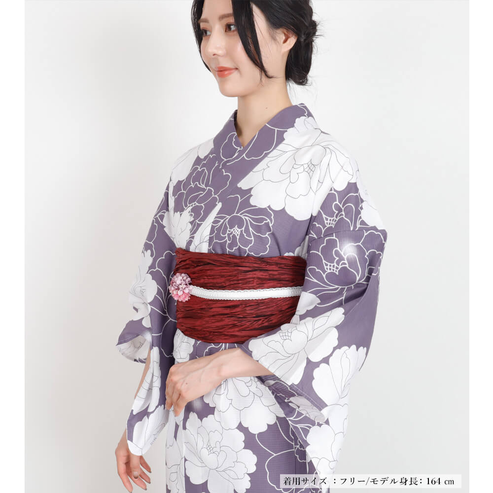 セパレート浴衣 浴衣セパレート 浴衣 二部式 女性浴衣 セパレート レディース浴衣 単品 浴衣単品 仕立て上がり レディース 女性用 簡単着付け パープル