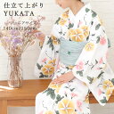 子供浴衣 単品 ジュニア ジュニア浴衣 子供 浴衣 女の子浴衣 140 150 160 レトロ お洒落 朝顔 黄色 ピンク