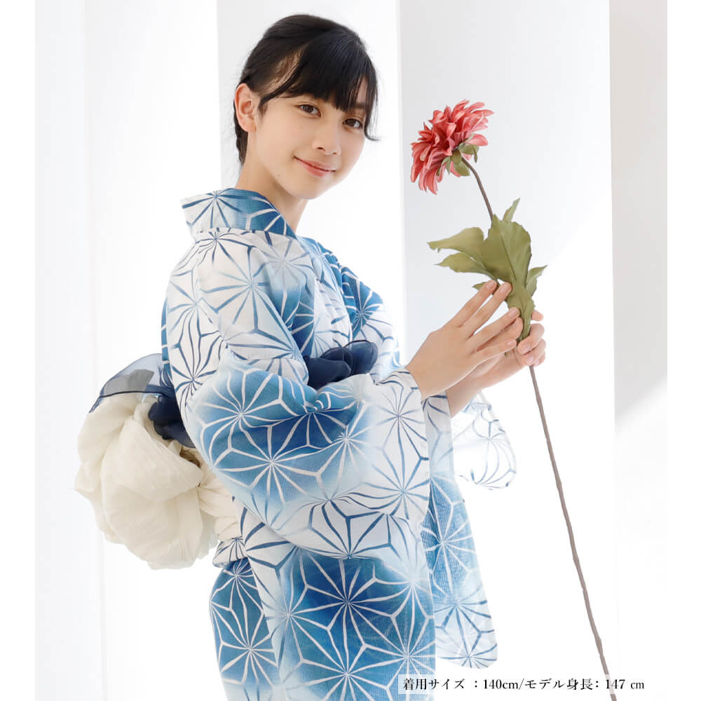 子供浴衣 単品 ジュニア ジュニア浴衣 子供 浴衣 女の子浴衣 140 150 160 レトロ ...