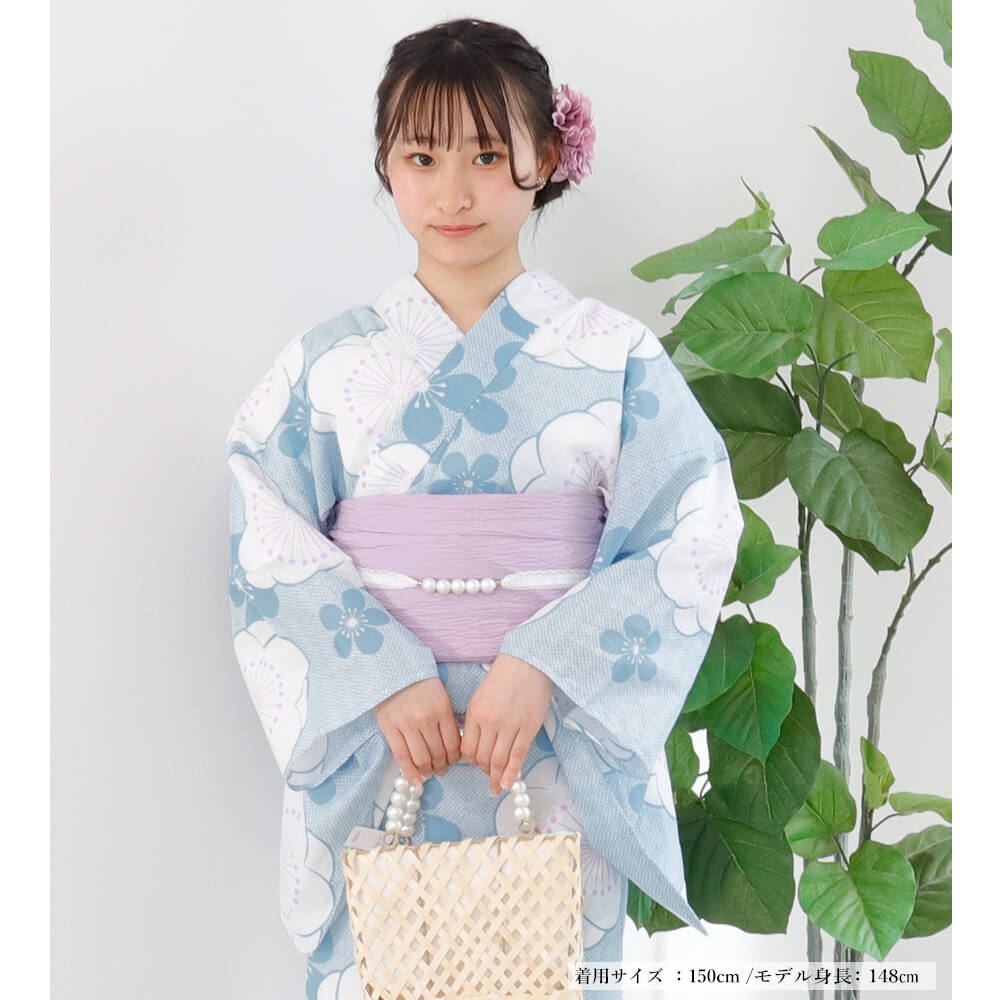 子供浴衣 単品 ジュニア ジュニア浴衣 子供 浴衣 女の子浴衣 140 150 160 レトロ ...