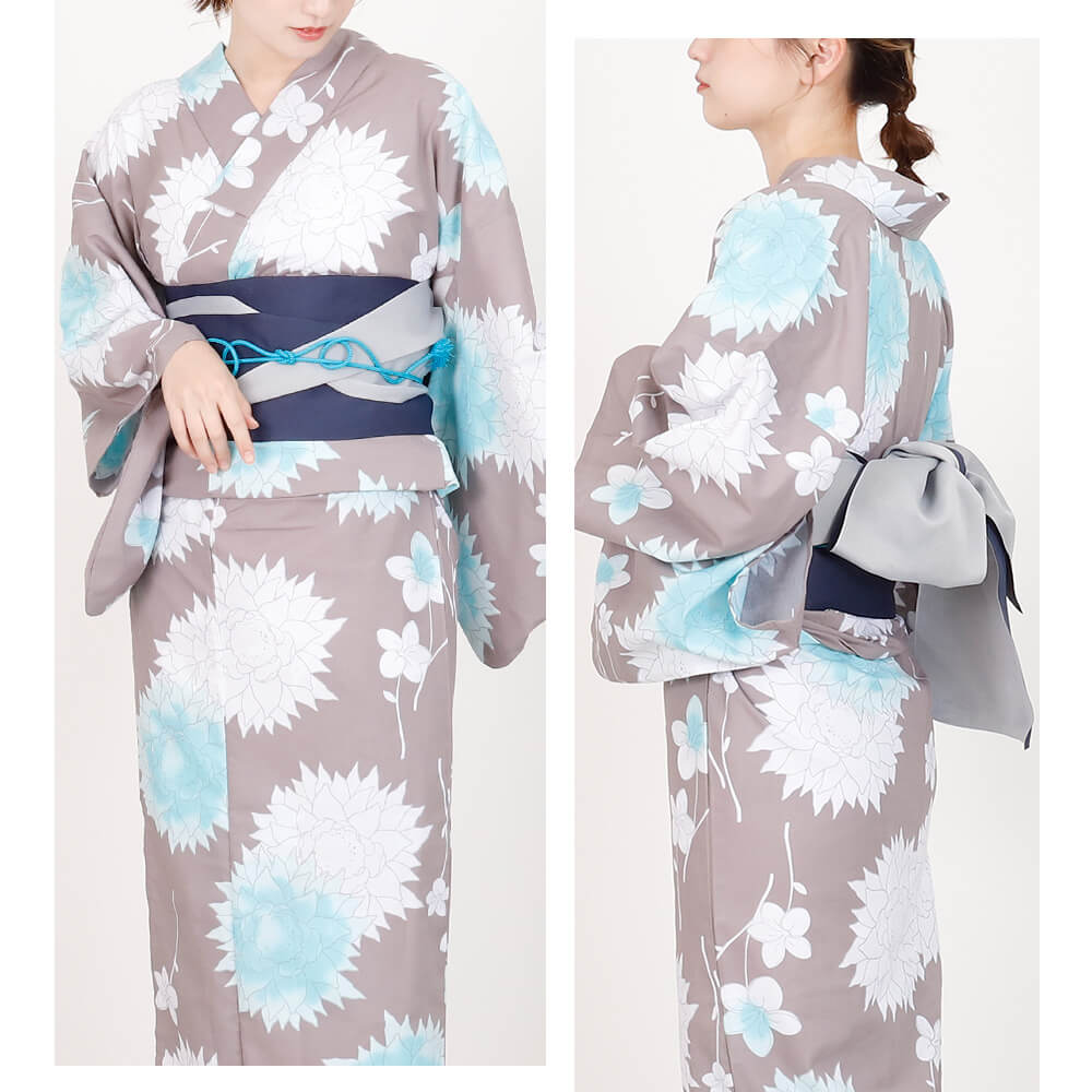 ＼ 3000円OFF☆ 4999円⇒ 1999円／ 浴衣 レディース 女性浴衣 単品 浴衣単品 仕立て上がり 浴衣レディース 女性用 グレー ベージュ 水色 ブルー 花柄 お洒落