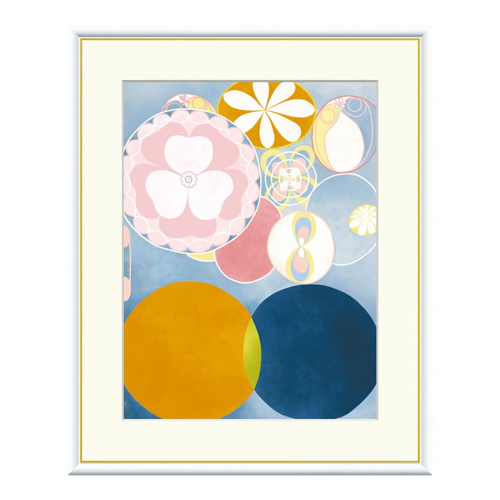 Hilma af Klint（ヒルマ・アフ・クリント） The Ten Largest No.2 Childhood アートポスター（フレーム付き） ポスター フレーム ポスターフレーム フレーム付き 送料無料 クリント Klint ナチュラル シンプル 北欧 レトロ 西海岸 ミッドセンチュリー 2