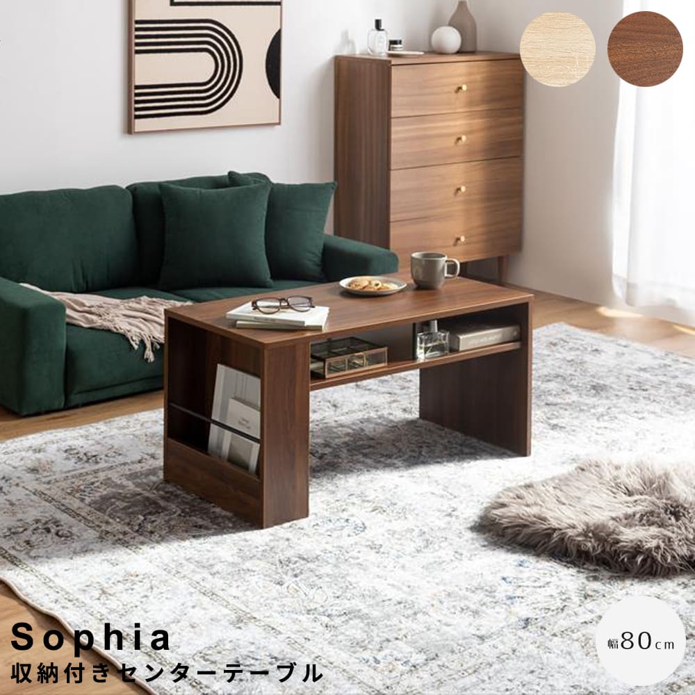 【楽天 スーパーSALE★ポイント10倍】 収納付きセンターテーブル センターテーブル ローテーブル 収納付きテーブル マガジンラック付き リビングテーブル 木目調家具 ナチュラルインテリア 一人暮らし家具 ワンルーム家具 省スペース家具 おしゃれテーブ