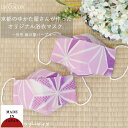 布マスク 大人マスク 舟形 大臣マスク 浴衣 3D構造 口紅がつきにくい ギフト 記念日 和柄 日本製 紫 メール便2ポイント