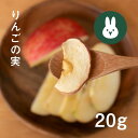 【無添加・無着色・国産】うちのらぱん りんごの実 20g 小動物おやつ|うさぎ・ハムスター・モルモット・チンチラに最適|自然派乾燥野菜|チャック付きパッケージ