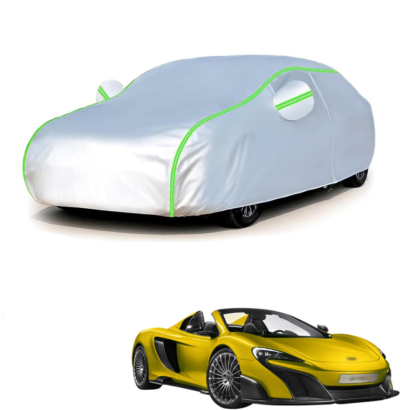 Rakuten - マクラーレン 675LTスパイダー 2016年4月〜2018年12月 専用 全天候対応自動車カバー 紫外線防止 雨対策 防風 防水 傷防止 反射ストリップ 収納袋 保護カバー