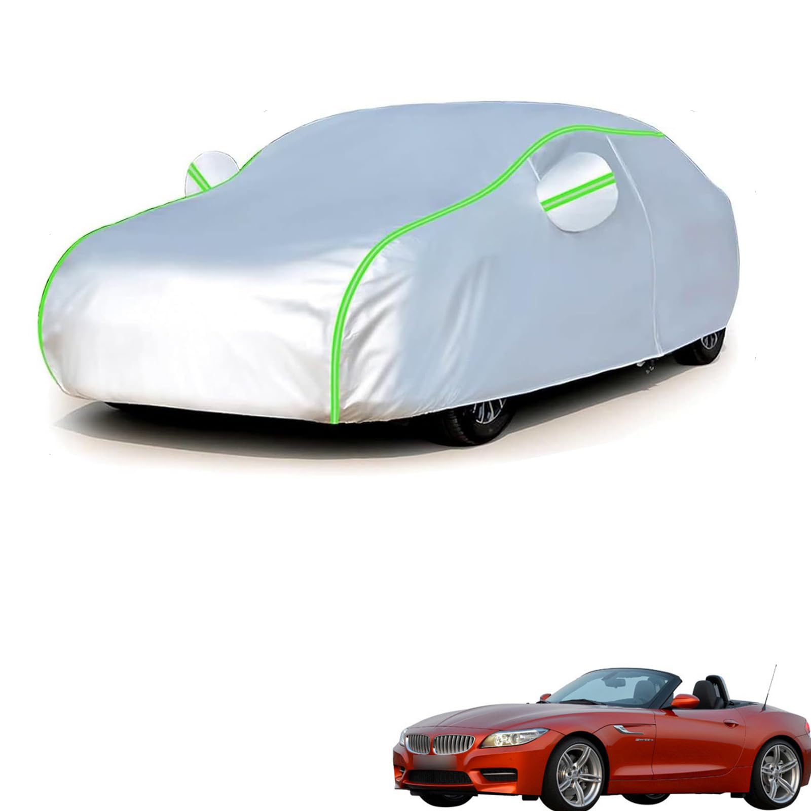 BMW Z4 E89 2009年4月〜2016年12月 専用 全天候対応自動車カバー 紫外線防止 雨対策 防風 防水 傷防止 反射ストリップ 収納袋 保護カバー