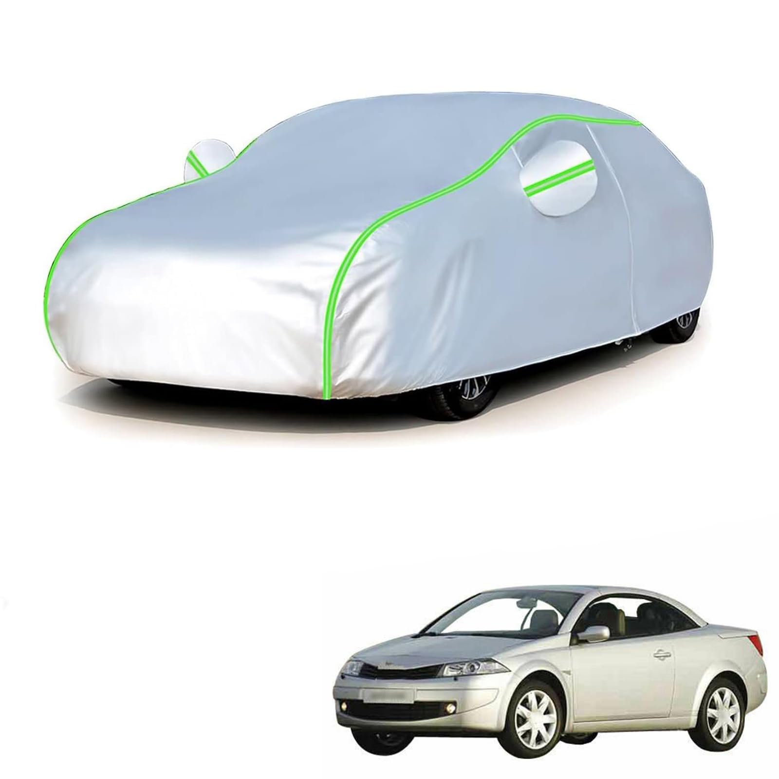 ルノー メガーヌカブリオレ EM系 2005年1月〜2010年8月 専用 全天候対応自動車カバー 紫外線防止 雨対策 防風 防水 傷防止 反射ストリップ 収納袋 保護カバー