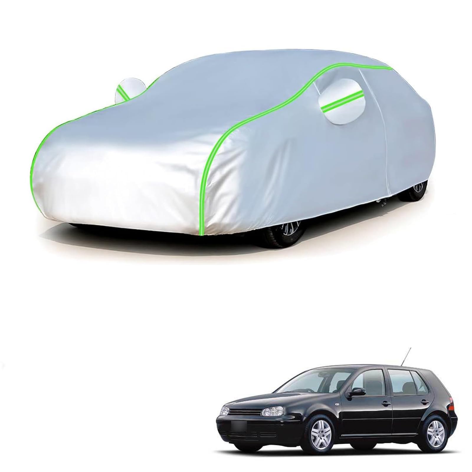 フォルクスワーゲン ゴルフ 1J系 1998年8月〜2004年5月 専用 全天候対応自動車カバー 紫外線防止 雨対策 防風 防水 傷防止 反射ストリップ 収納袋 保護カバー