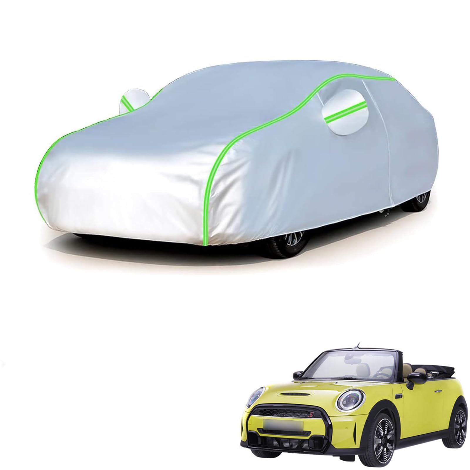 MINI ミニ ミニコンバーチブル F57 2016年3月?現行 専用 全天候対応自動車カバー 紫外線防止 雨対策 防風 防水 傷防止 反射ストリップ 収納袋 保護カバー