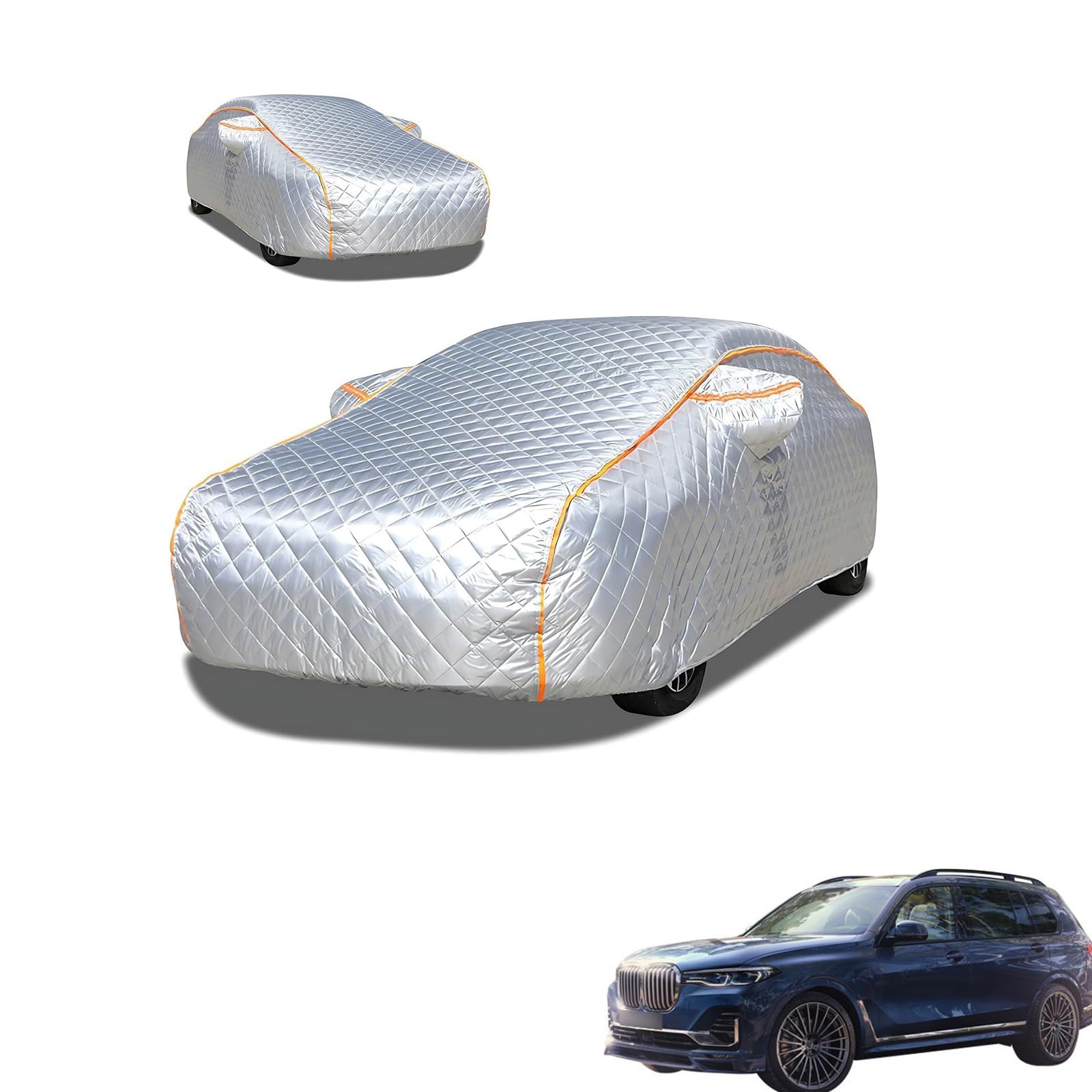 アルピナ XB7 G07 2020年5月?現行 専用 極厚5層構造 車カバー 雹対策 ボディカバー 裏起毛 防水 撥水 防雪 紫外線対策 自動車カバー 凍結防止 黄砂 PM2.5 対策 四季対応 屋外 屋内 傷防止 丈夫 収納袋付き