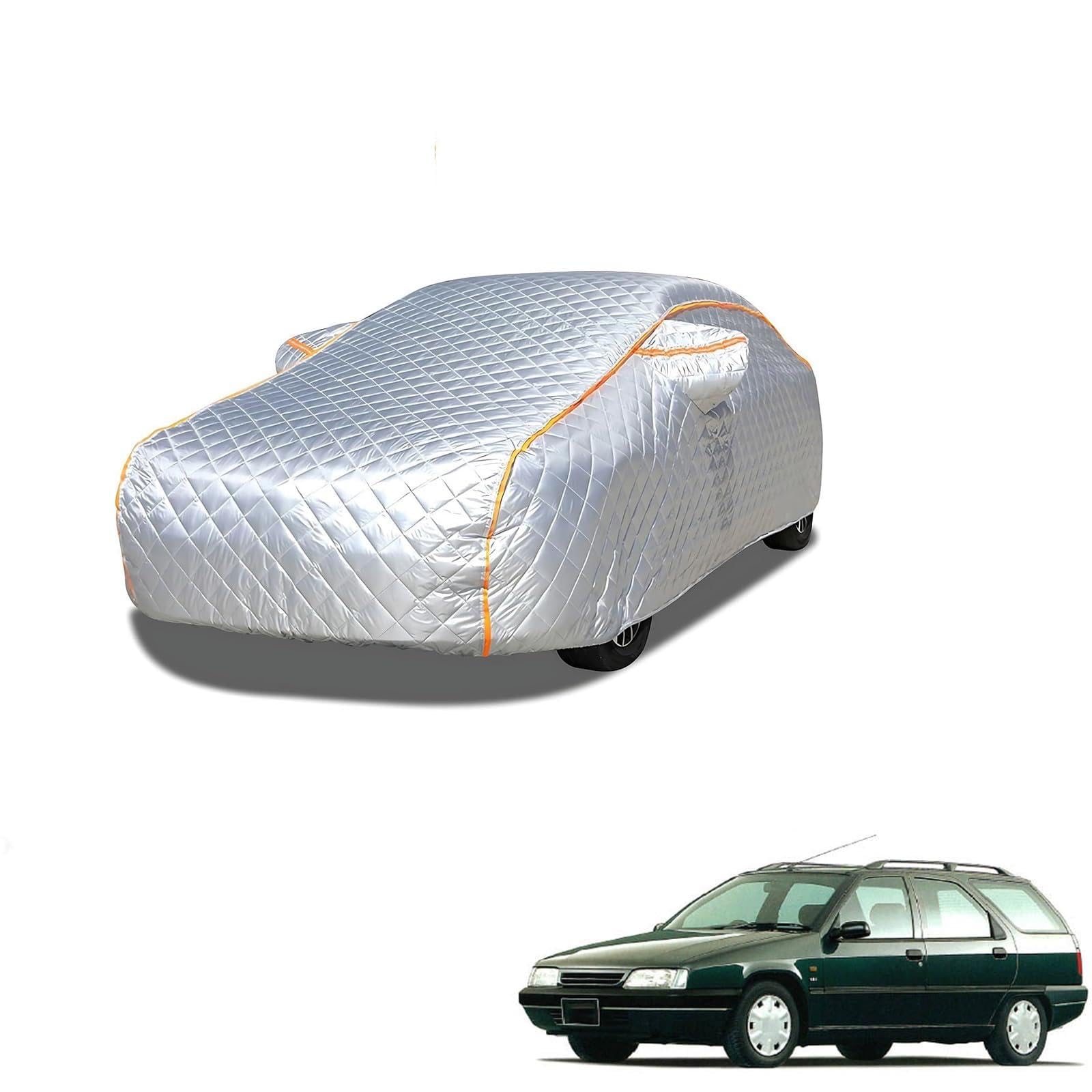 シトロエン ZXブレーク N2系 1995年3月〜1998年2月 専用 極厚5層構造 車カバー 雹対策 ボディカバー 裏起毛 防水 撥水 防雪 紫外線対策 自動車カバー 凍結防止 黄砂 PM2.5 対策 四季対応 屋外 屋内 傷防止 丈夫 収納袋付き