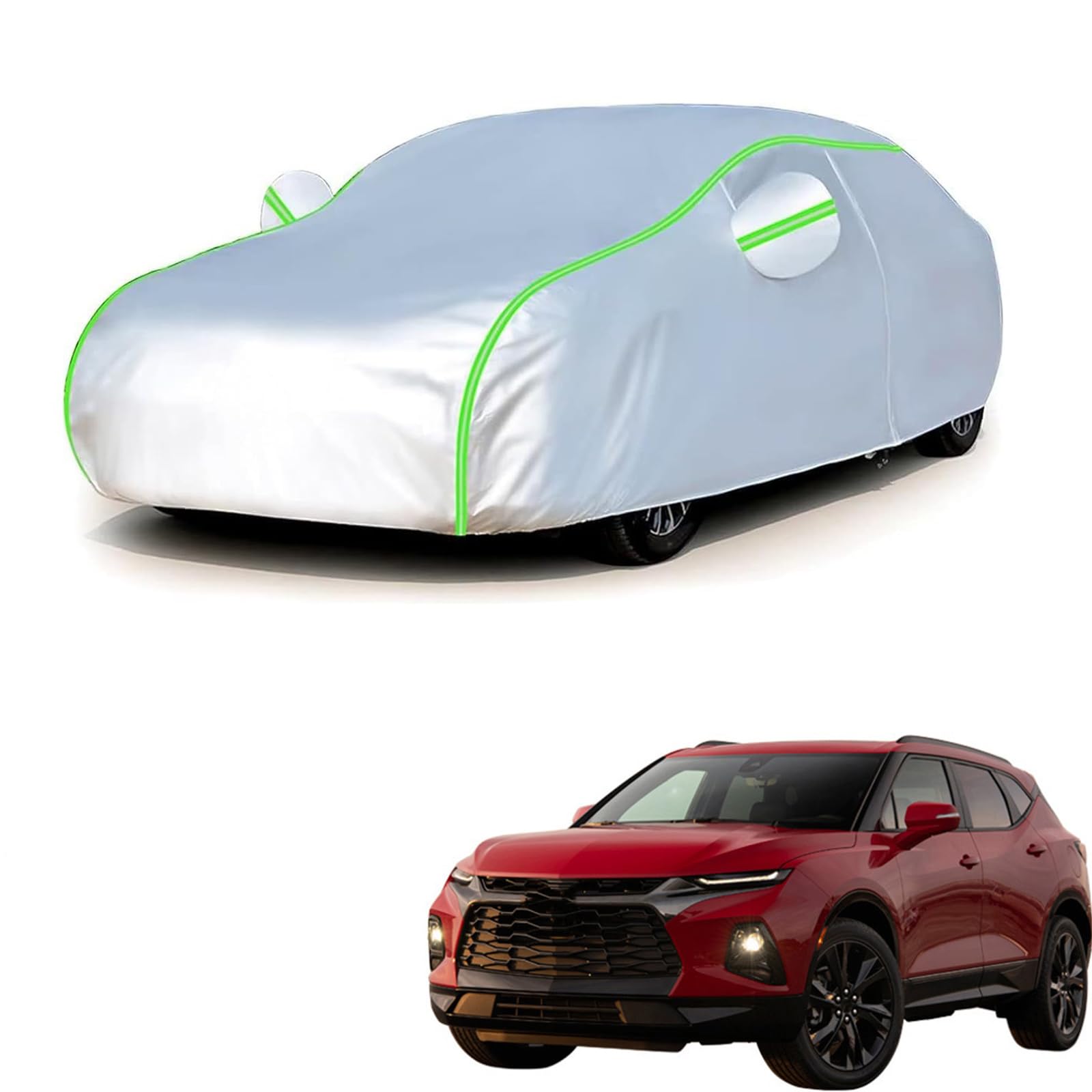 シボレー シボレー ブレイザー 2019年1月?現行 専用 全天候対応自動車カバー 紫外線防止 雨対策 防風 防水 傷防止 反射ストリップ 収納袋 保護カバー
