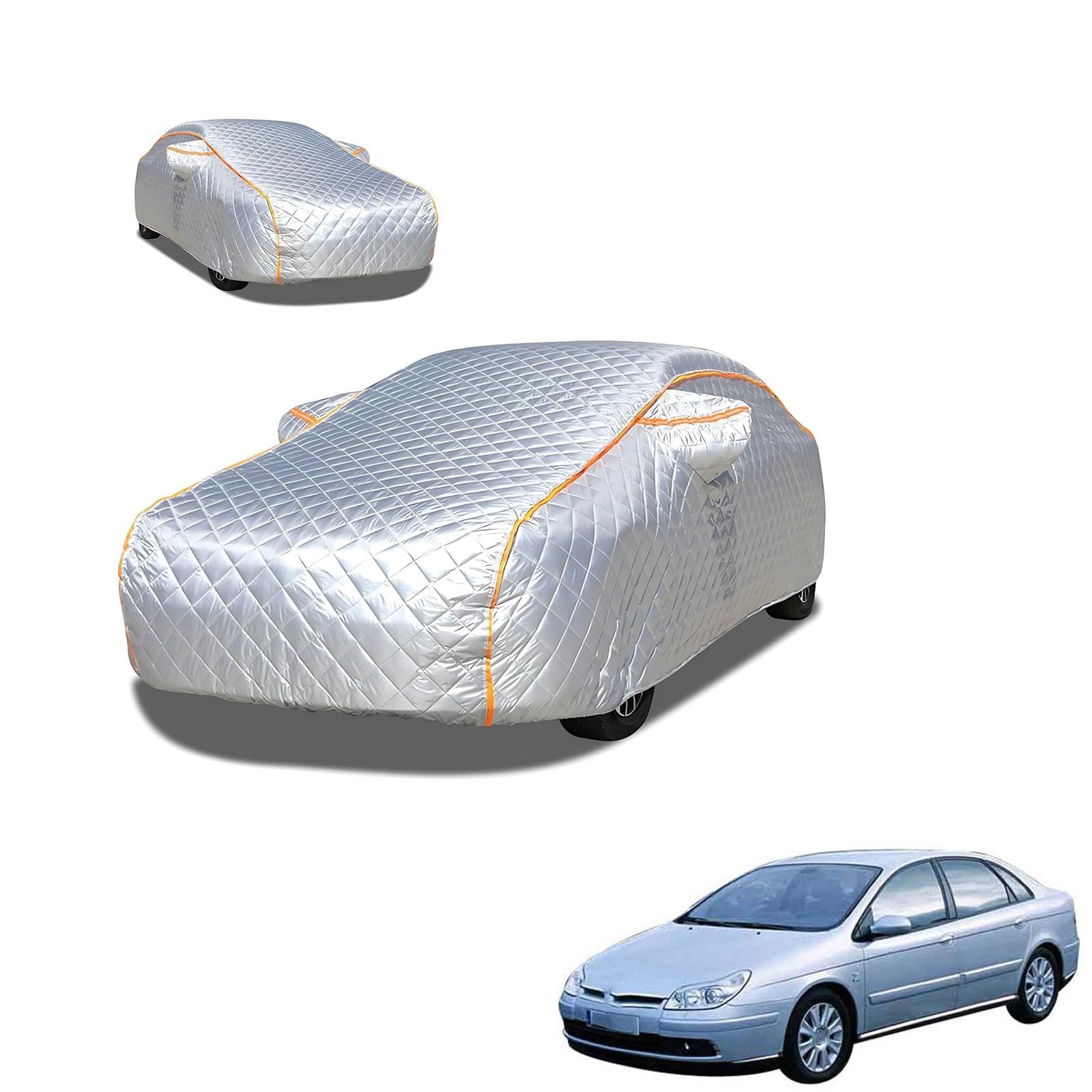 シトロエン C5 X4系 2001年7月〜2008年10月 専用 極厚5層構造 車カバー 雹対策 ボディカバー 裏起毛 防水 撥水 防雪 紫外線対策 自動車カバー 凍結防止 黄砂 PM2.5 対策 四季対応 屋外 屋内 傷防止 丈夫 収納袋付き