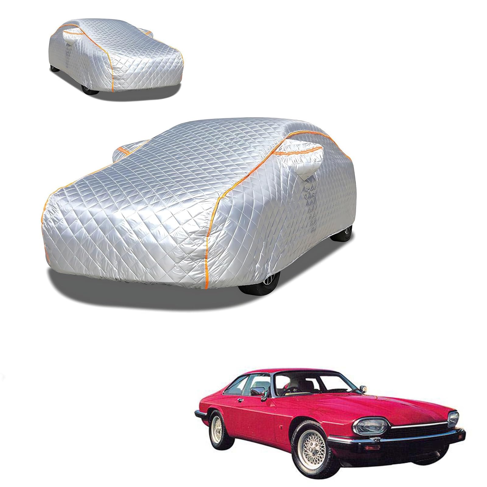 ジャガー XJ-Sクーペ 1989年10月〜1996年12月 専用 極厚5層構造 車カバー 雹対策 ボディカバー 裏起毛 防水 撥水 防雪 紫外線対策 自動車カバー 凍結防止 黄砂 PM2.5 対策 四季対応 屋外 屋内 傷防止 丈夫 収納袋付き