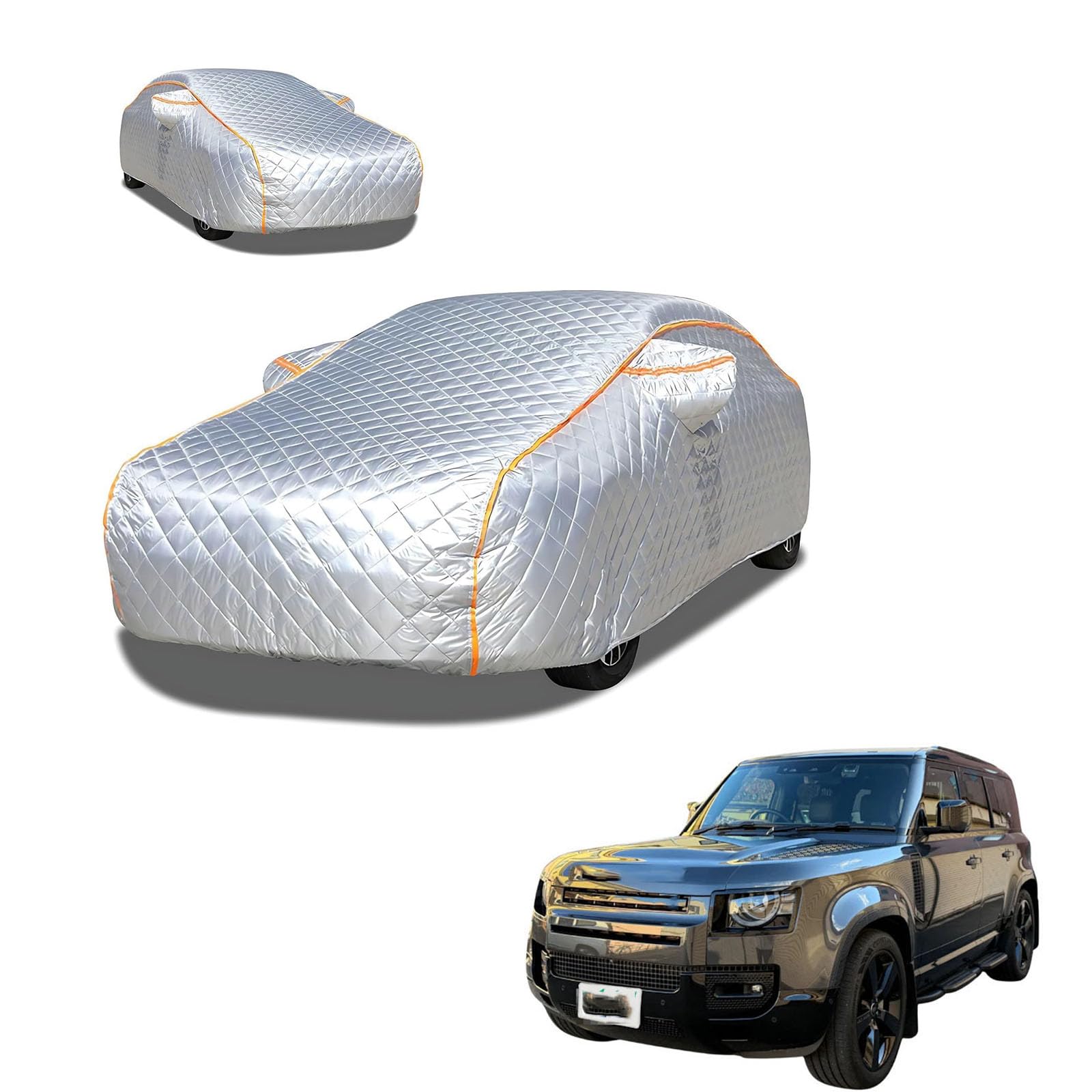 ランドローバー 110 DEFENDER X-DYNAMIC SE DEFENDER XS EDITION DEFENDER X 2019年11月?現行 専用 極厚5層構造 車カバー 雹対策 ボディカバー 裏起毛 防水 撥水 防雪 紫外線対策 自動車カバー 凍結防止 黄砂 PM2.5 対策 四季対応 屋外 屋内 傷防止 丈夫 収納袋付き