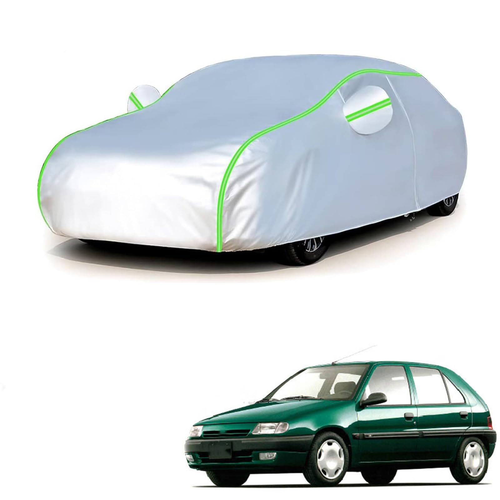 シトロエン シャンソン S8系 1997年2月〜1999年3月 専用 全天候対応自動車カバー 紫外線防止 雨対策 防風 防水 傷防止 反射ストリップ 収納袋 保護カバー