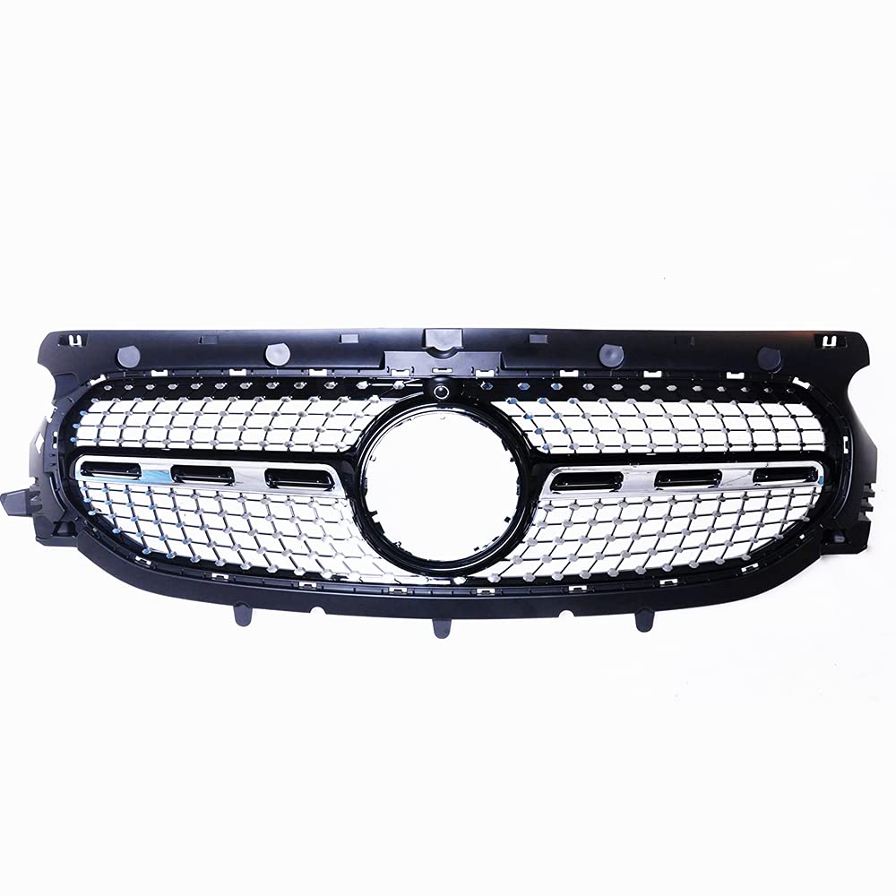 フロントグリルグリル メルセデスベンツ GLA-Class H247 GLA45 GLA35 2020-2023用 ブラック