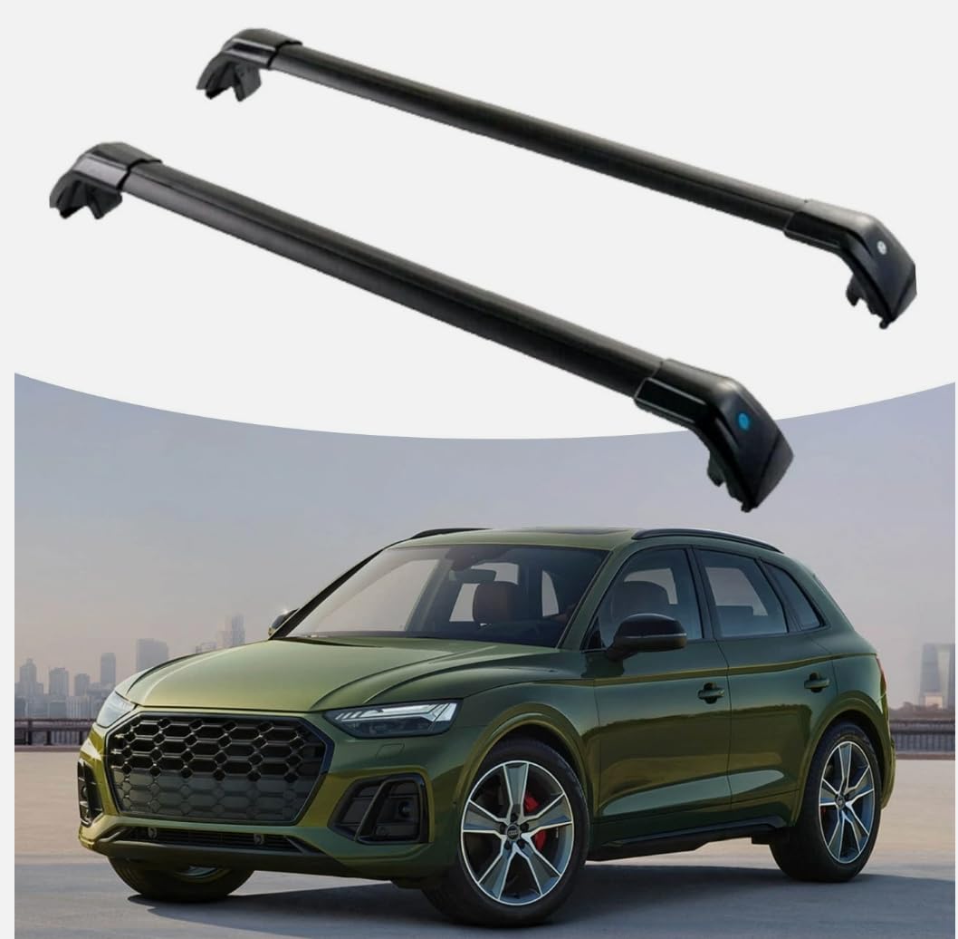 Rakuten - アルミニウムクロスバー 2個 Audi SQ5 2025 2026に対応 車のルーフラック用 ロックカーゴキャリア付き
