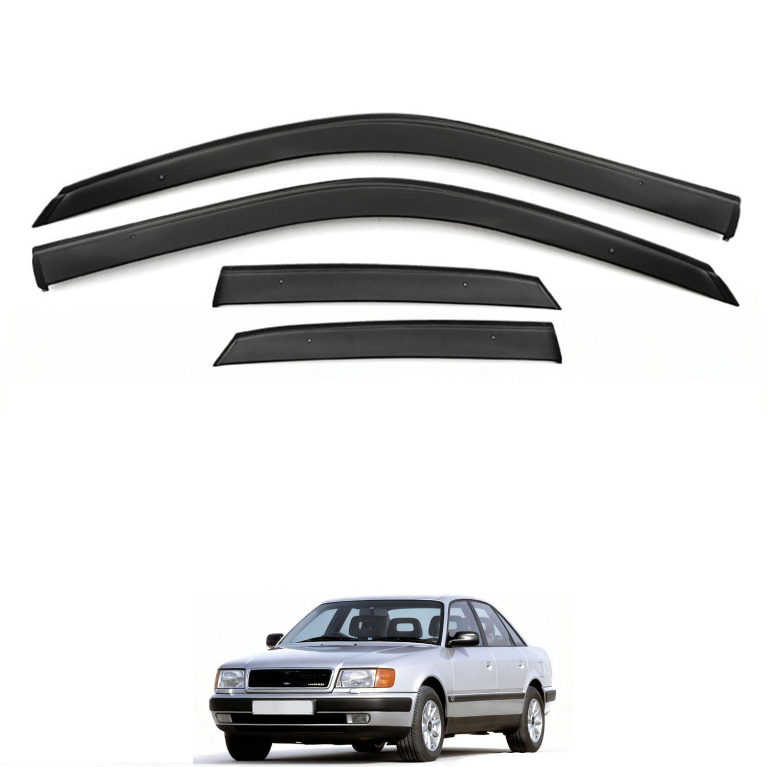 に適用 アウディ 100 C4 1990-1994 専用 ドアバイザー 車用レインガード 厳選アク...