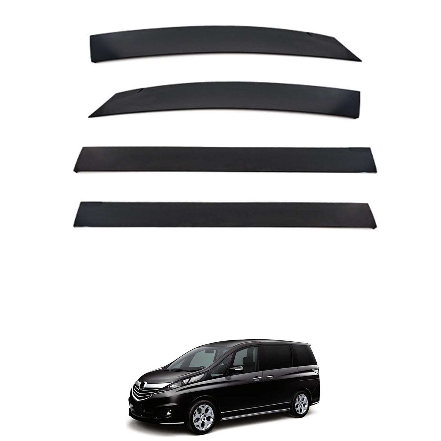 に適用 マツダ ビアンテ CC 2008-2019+ 専用 ドアバイザー 車用レインガード 厳選アクリル製 防雨性 風切り音軽減 カスタムカーパーツ サイドバイザーセット 日よけ対策 通年使用 車外装備品 傷防止 簡単装着 視界を遮らない 結露除去 雨天走行