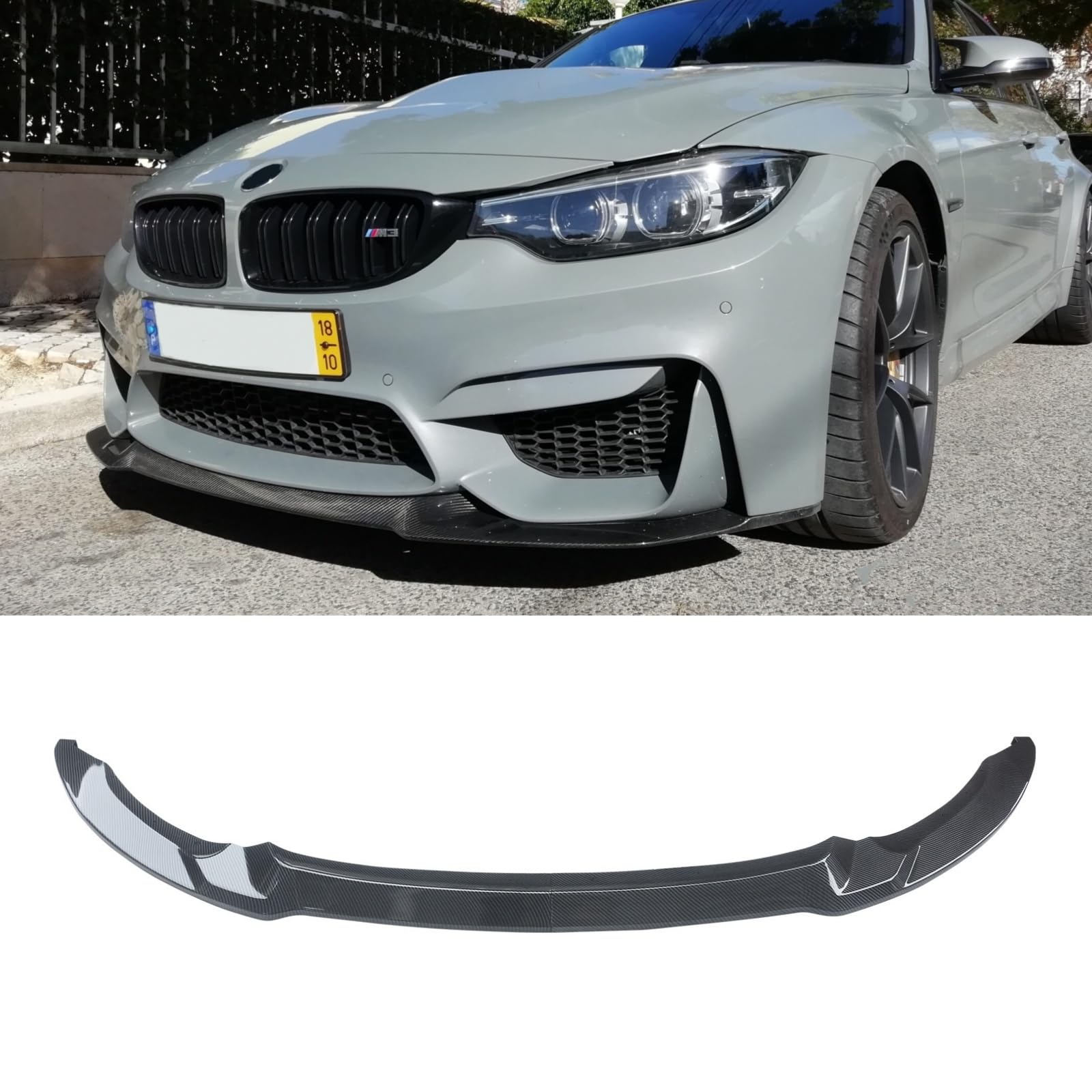 Rakuten - フロントスポイラー BMW F80 M3 F83 F82 M4 2015-2020用 バンパー フロントリップ リップスポイラー CSスタイル ABS製 塗装済み エアロパーツ ガーニッシュ カーアクセサリー カーボン調