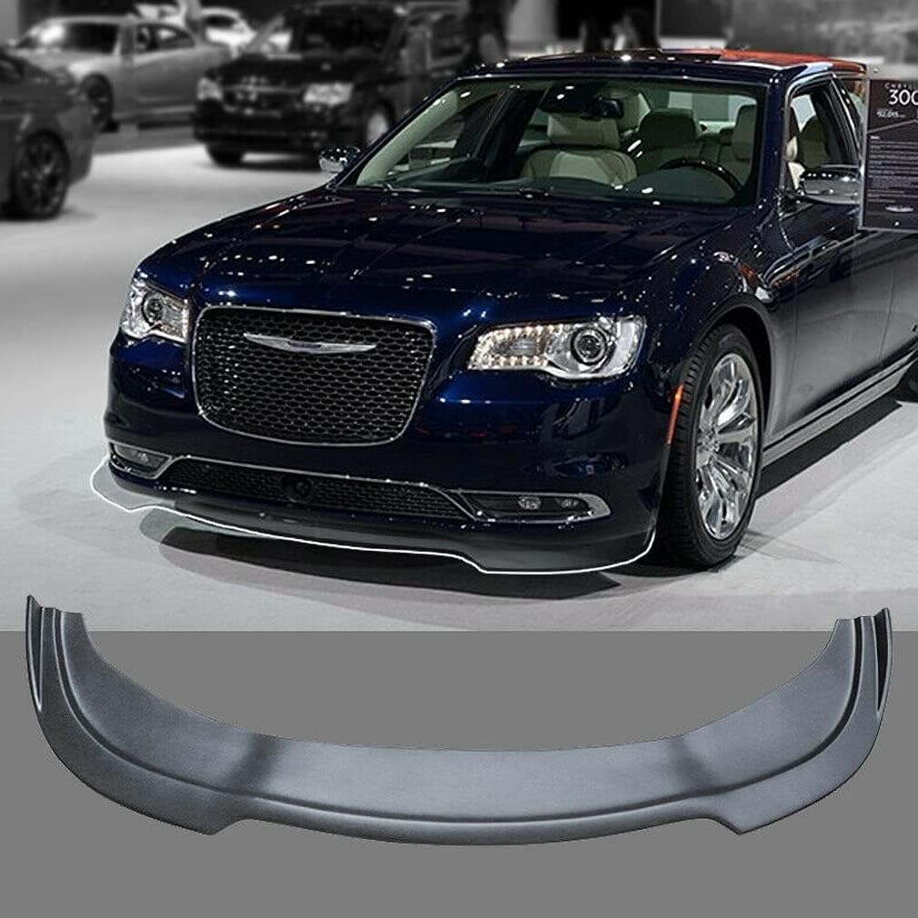 Rakuten - 300C フロントスポイラー 2015-2022 クライスラー 300 RT R/T フロントリップ バンパーガード 改装パーツ ABS製 塗装済み 艶消し黒 カーアクセサリー