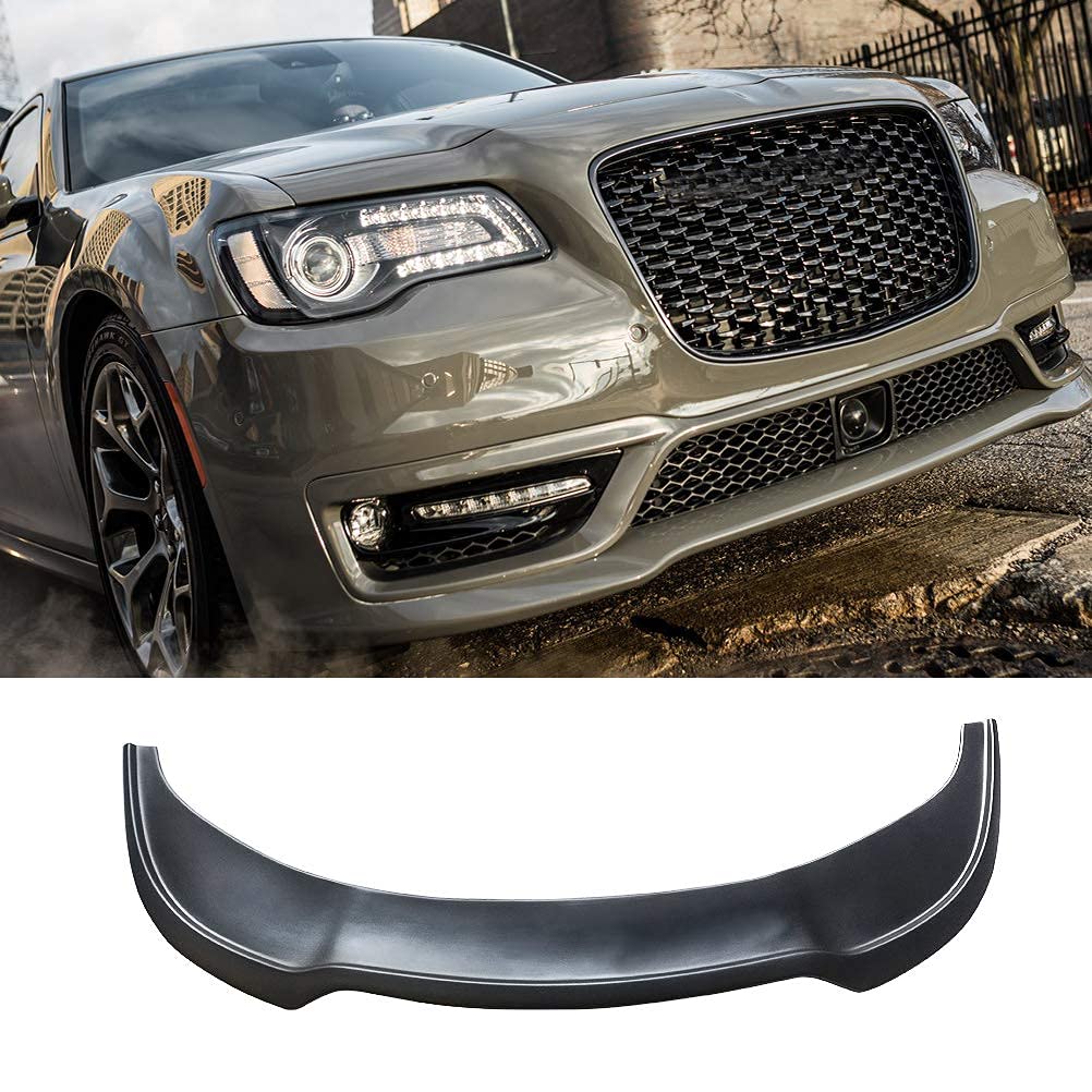 300C フロントスポイラー リップスポイラー クライスラー クライスラー 300C 2015-2023 新型 フロントスポイラー 純正交換 マットブラック 黒 ABS製 ガーニッシュ バンパーガード リップ
