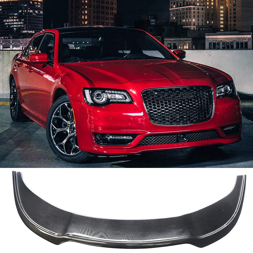 300C フロントスポイラー リップスポイラー クライスラー クライスラー 300C 300S 2015-2023 カーボン調 塗装済み フロントスポイラー フロントリップ バンパーガード プロテクター ABS製