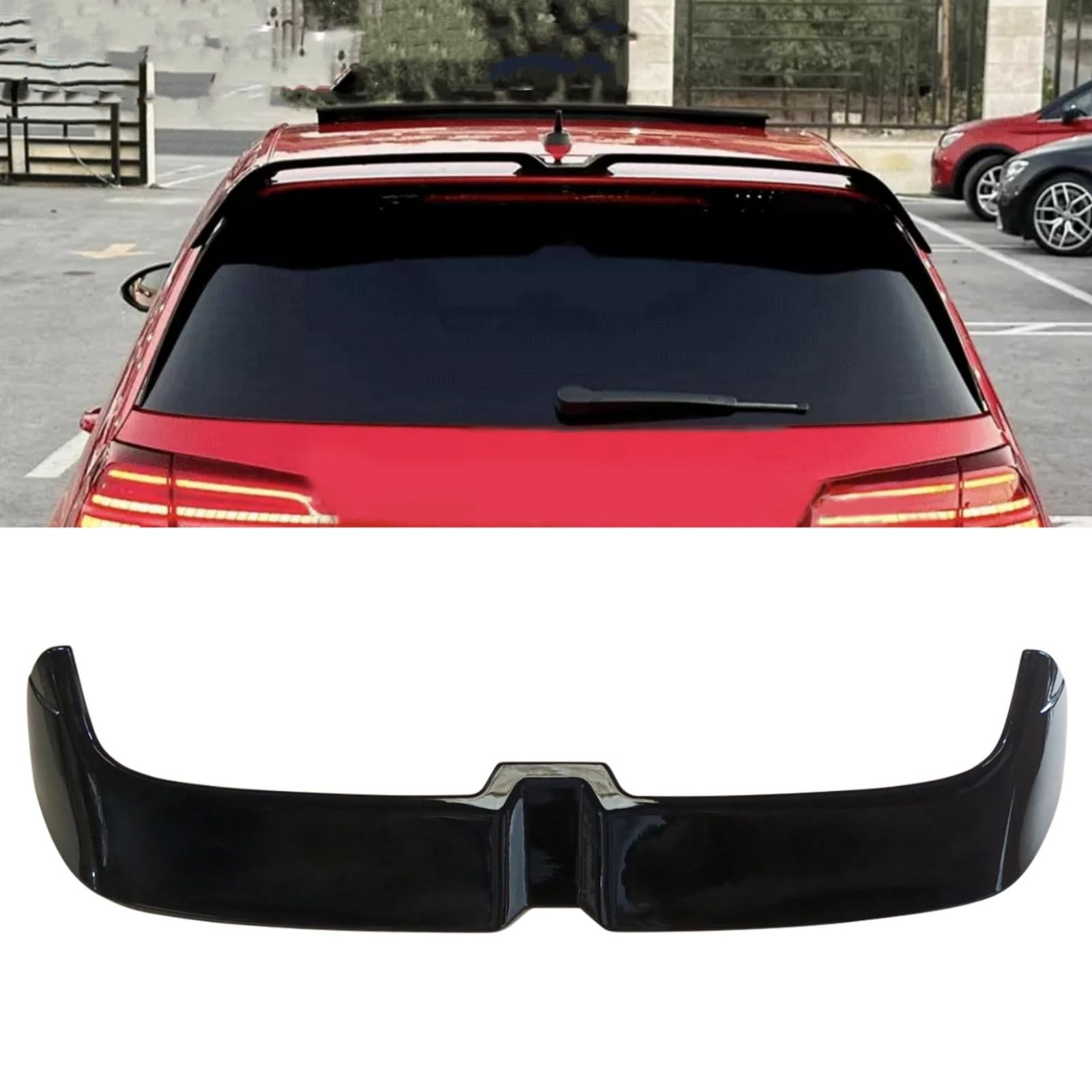 Rakuten - GOLF7 GTI 2014-2020 MK7 MK7.5 ルーフスポイラー リヤスポイラー トランクスポイラー リアアンダースポイラー ABS製 塗装済み 艶あり黒/グロスブラック