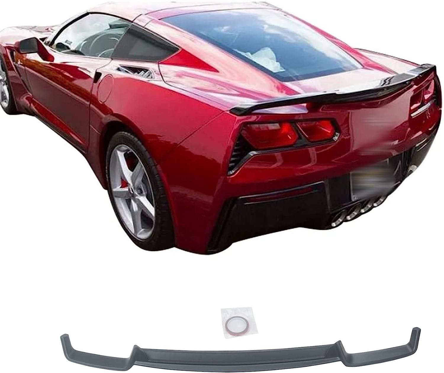 シボレー コルベット 7代目 リアスポイラー 2014-2019 シボレー?コルベット（CORVETTE）7代目 C7 Z51 Z06 車種専用 リアウィング トランクスポイラー リアアンダースポイラー 改装パーツ ABS製 塗装済み 艶消し黒 純正部品 エアロパーツ カスタム カーアクセサリー