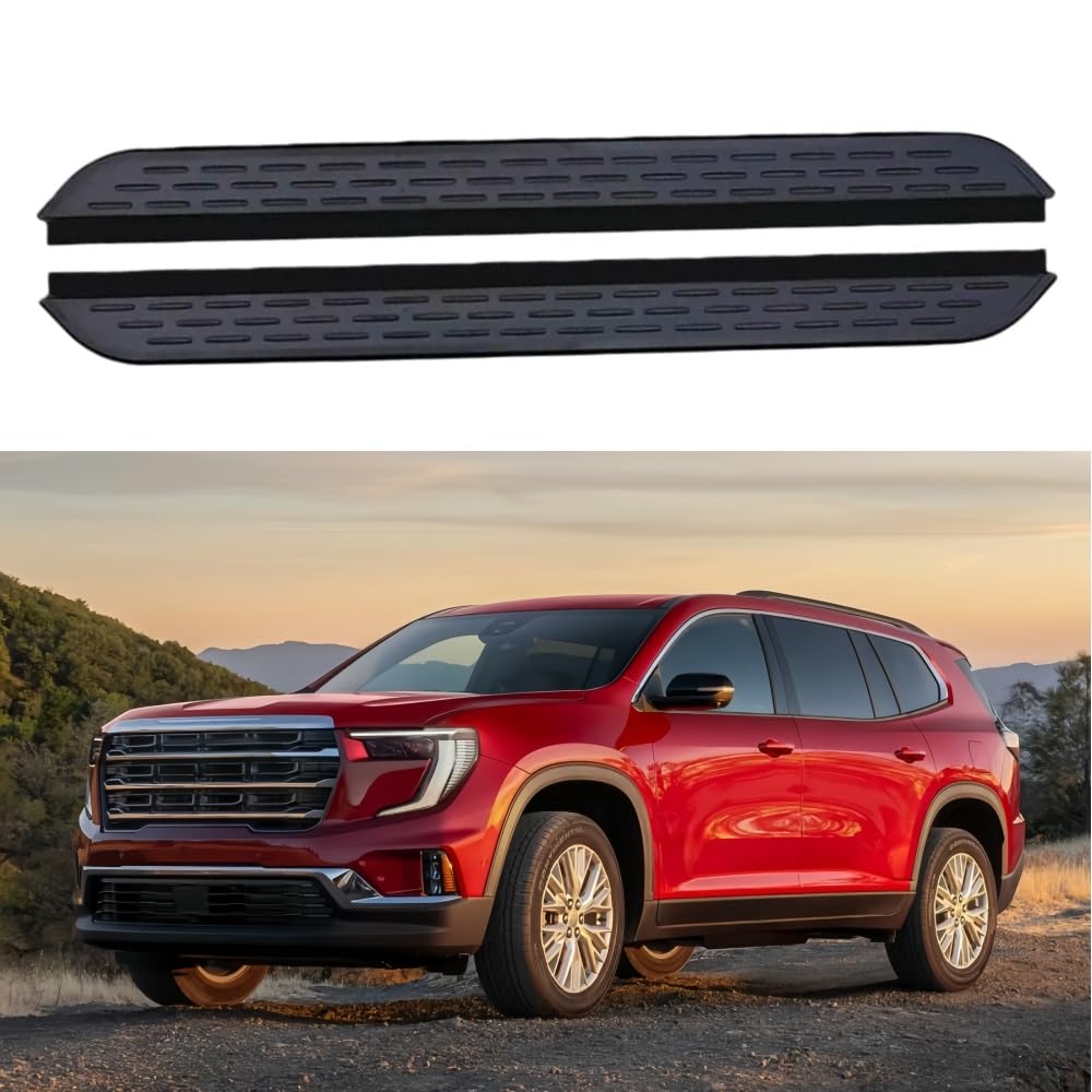 Rakuten - サイドステップ ランニングボード ナーフバー サイドペダルプロテクター GMC Acadia 2024-2026 ブラック(HKL)用 2個