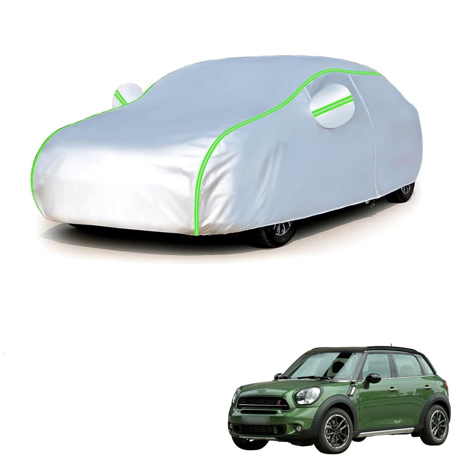 MINI ミニ ミニクロスオーバー R60 2011年1月〜2017年1月 専用 全天候対応自動車カバー 紫外線防止 雨対策 防風 防水 傷防止 反射ストリップ 収納袋 保護カバー