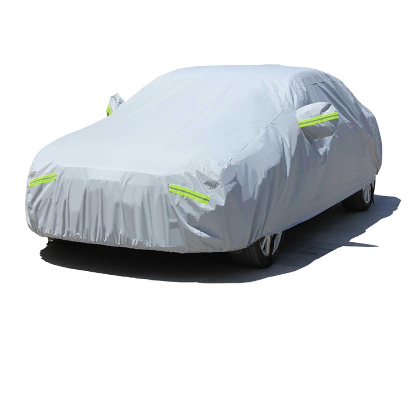 Rakuten - 車 カバー トヨタ ヤリス10系 に適用 自動車 ボディカバー カーカバー 裏起毛 耐強風 雪対策 防塵防輻射紫外線 車ボディカバー 黄砂対策 蛍光反射ストリップ付き 収納袋付き 四季対応