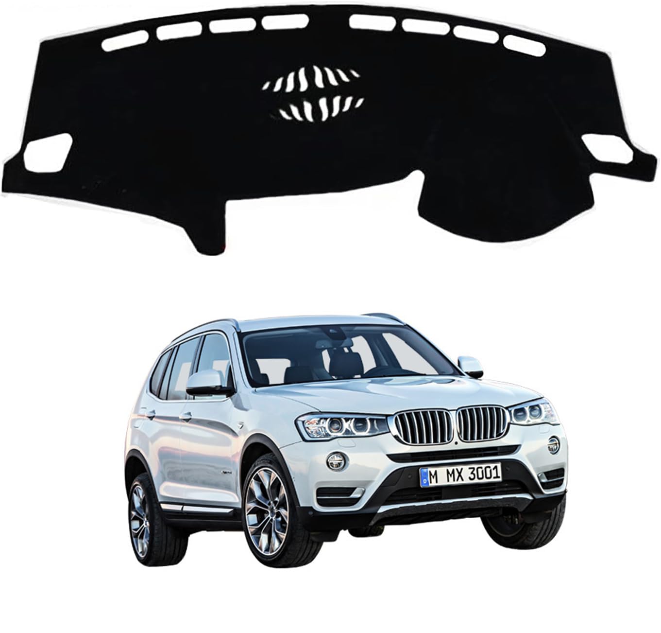 ダッシュボードマット BMW X3 F25 2011年3月~2017年9月 HUDなし 専用 ダッシュボードカバー 車内 日焼け防止 結露対策 映り込み防止 反射防止 保護マット 断熱 ズレ防止 傷防止 内装 アクセサリー
