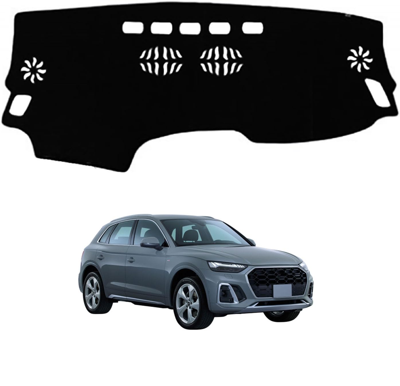 ダッシュボードマット アウディ Q5 FYD系 2017年10月~2025年6月 専用 ダッシュボードカバー 車内 日焼け防止 結露対策 映り込み防止 反射防止 保護マット 断熱 ズレ防止 傷防止 内装 アクセサリー
