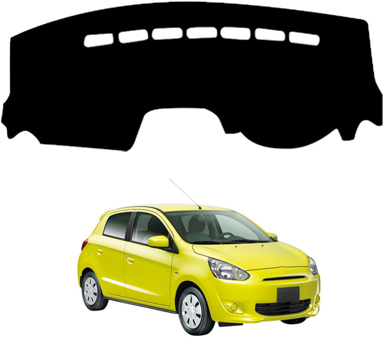 ダッシュボードマット 三菱 ミラージュ Mirage A0系 2012年8月~2023年8月 専用 ダッシュボードカバー 車内 日焼け防止 結露対策 映り込み防止 反射防止 保護マット 断熱 ズレ防止 傷防止 内装 アクセサリー