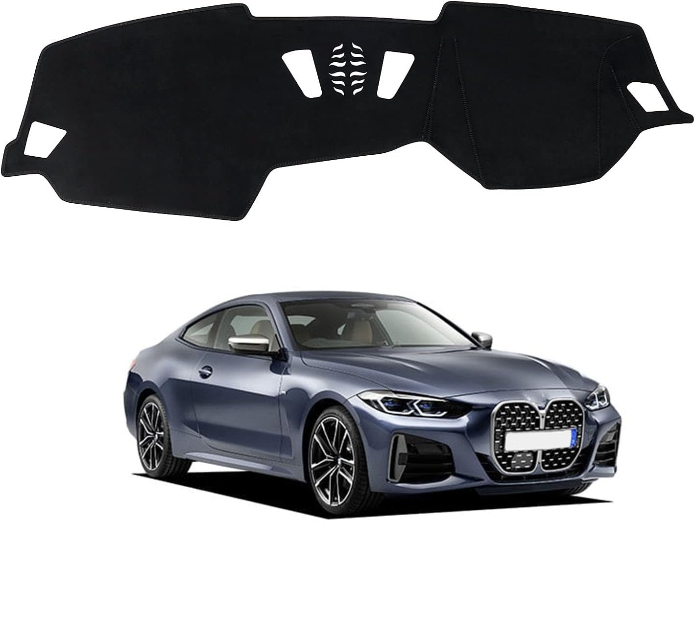 ダッシュボードマット BMW 4シリーズ G22 2021年10月~現行 HUDなし 専用 ダッシュボードカバー 車内 日焼け防止 結露対策 映り込み防止 反射防止 保護マット 断熱 ズレ防止 傷防止 内装 アクセサリー