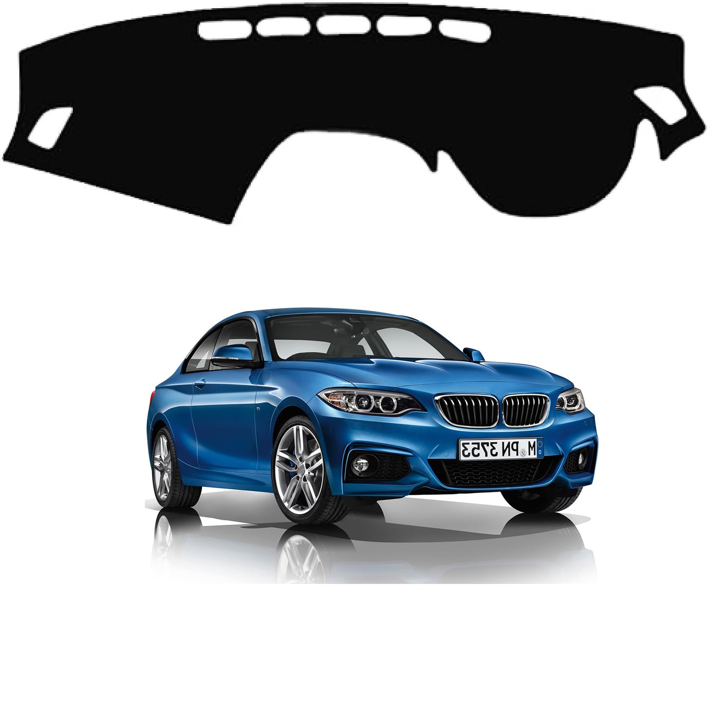 ダッシュボードマット BMW 2シリーズクーペ F22 F23 2014年2月~2016年 専用 ダッシュボードカバー 車内 日焼け防止 結露対策 映り込み防止 反射防止 保護マット 断熱 ズレ防止 傷防止 内装 アクセサリー