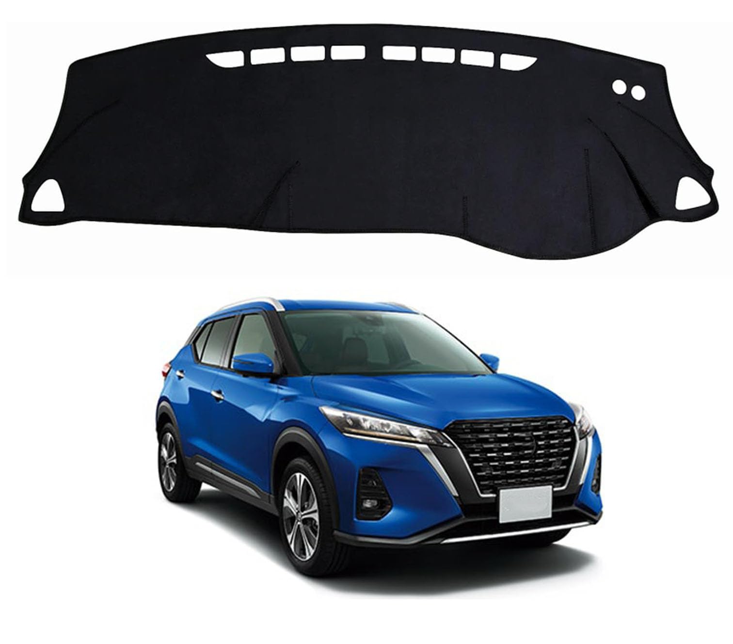 Rakuten - ダッシュボードマット 日産 キックス 2代目 P15型 2020年6月〜 専用 ダッシュボードカバー 車内 日焼け防止 結露対策 映り込み防止 反射防止 保護マット 断熱 ズレ防止 傷防止 内装 アクセサリー