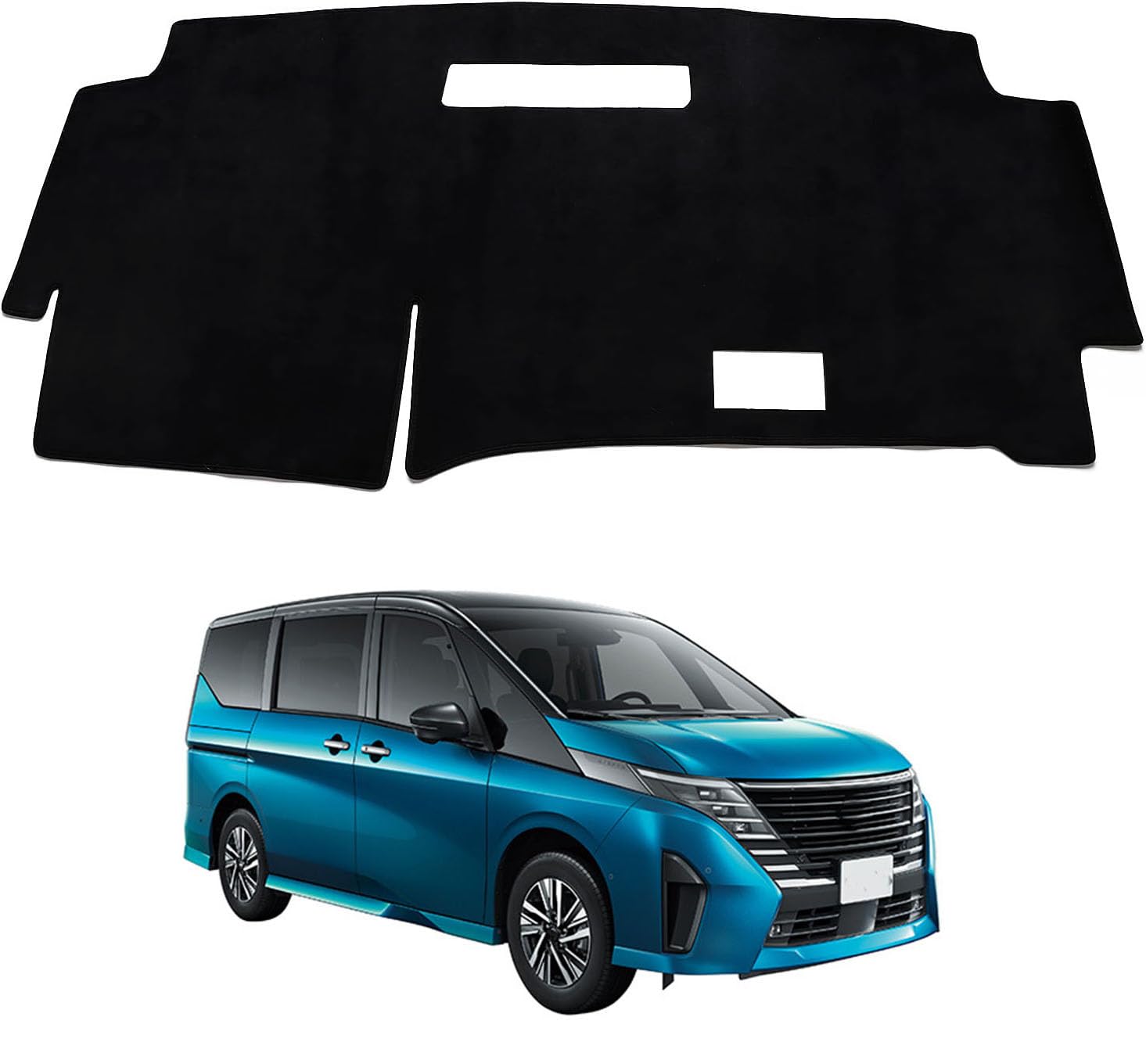 ダッシュボードマット 日産 セレナ C28系 2022年12月~ 専用 ダッシュボードカバー 車内 日焼け防止 結露対策 映り込み防止 反射防止 保護マット 断熱 ズレ防止 傷防止 内装 アクセサリー