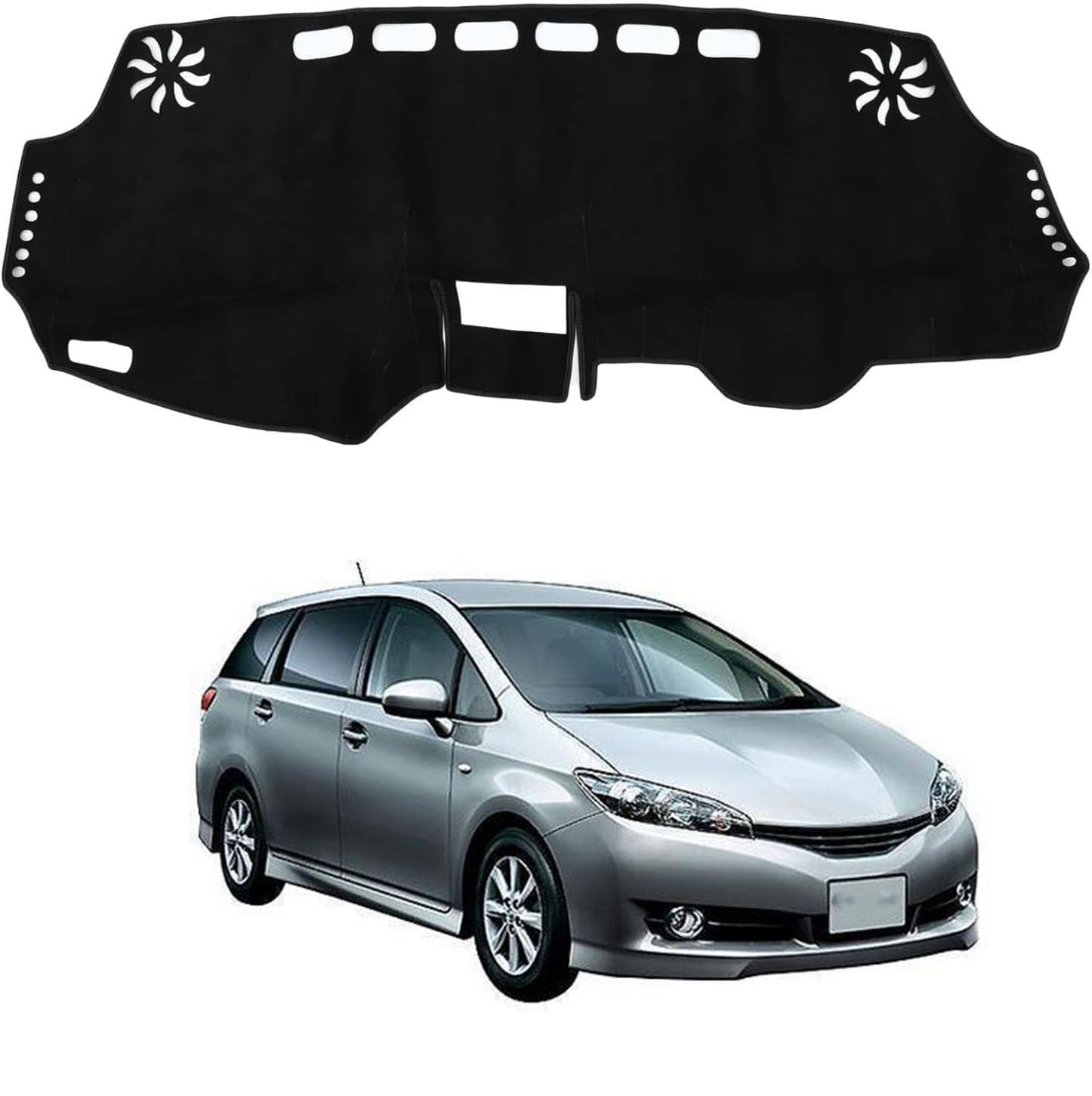 ダッシュボードマット トヨタ ウィッシュ 20系 2009年4月~2017年10月 専用 ダッシュボードカバー 車内 日焼け防止 結露対策 映り込み防止 反射防止 保護マット 断熱 ズレ防止 傷防止 内装 アクセサリー