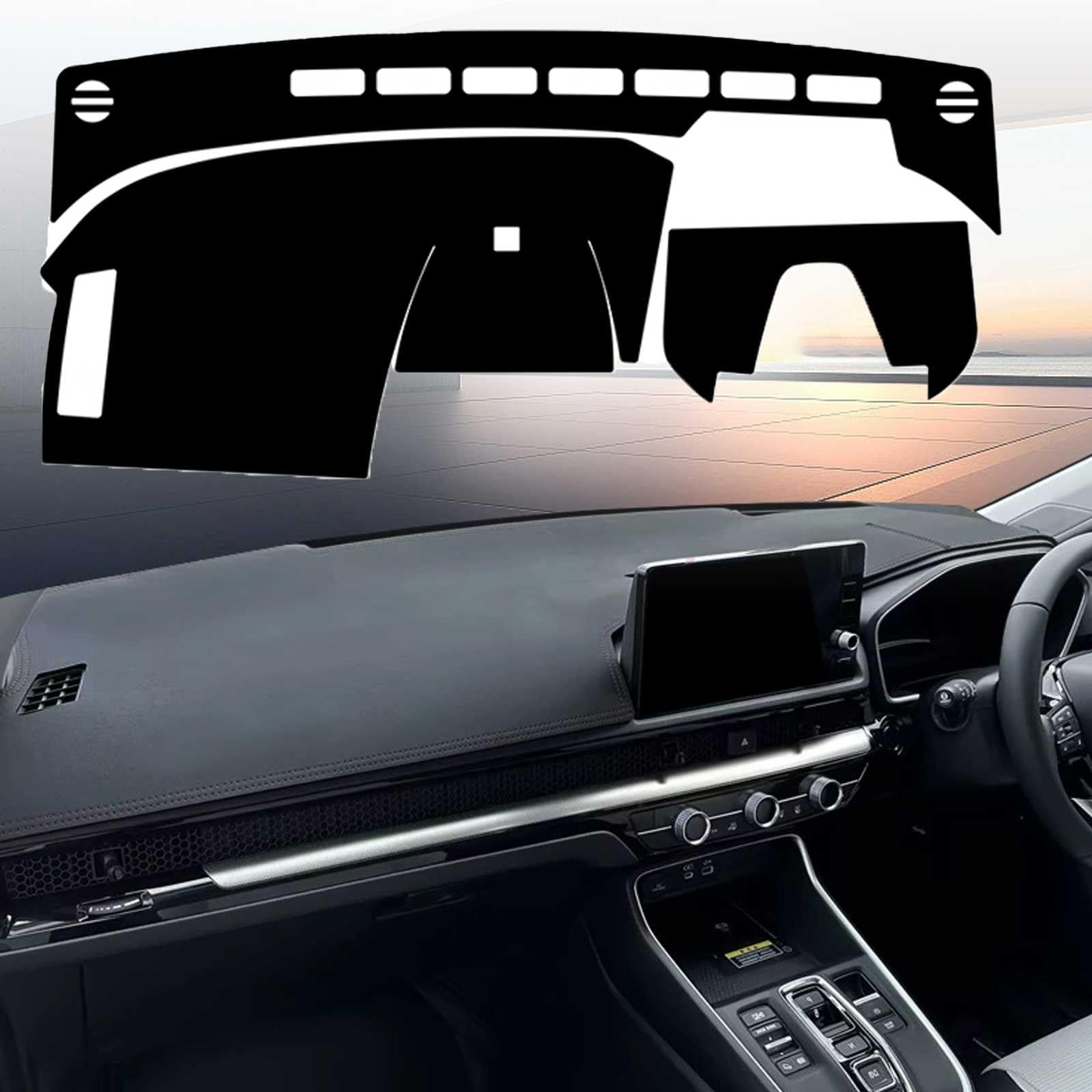 ダッシュボードマット に適用BZ4X ダッシュボードカバー【マイクロファイバーレザー素材】裏面滑り止め..