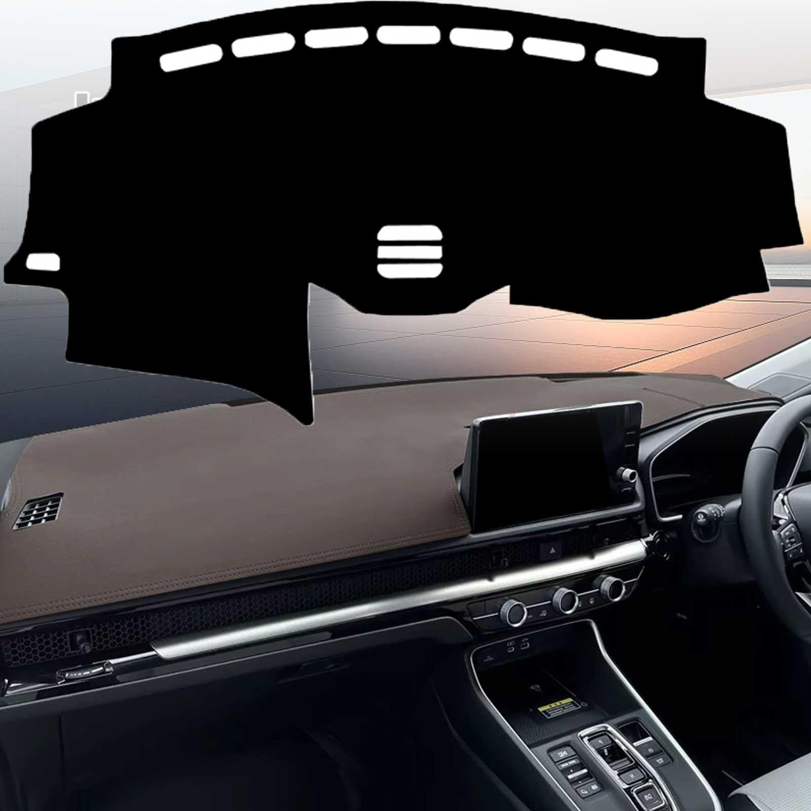 ダッシュボードマット に適用レクサスRX RX300 RX330 RX350 2004~2009 ダッシュボードカバー【マイクロファイバーレザー素材】裏面滑り止め 保護マット サンシェードパッドカーペット UVカット カーアクセサリー 内装パーツ 簡単取付 Brown Brown Line