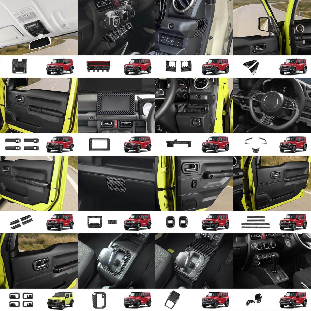 ジムニーに対応ノマド JC74W 2019年〜 センターコントロールボタン 両側送風口 Aピ...