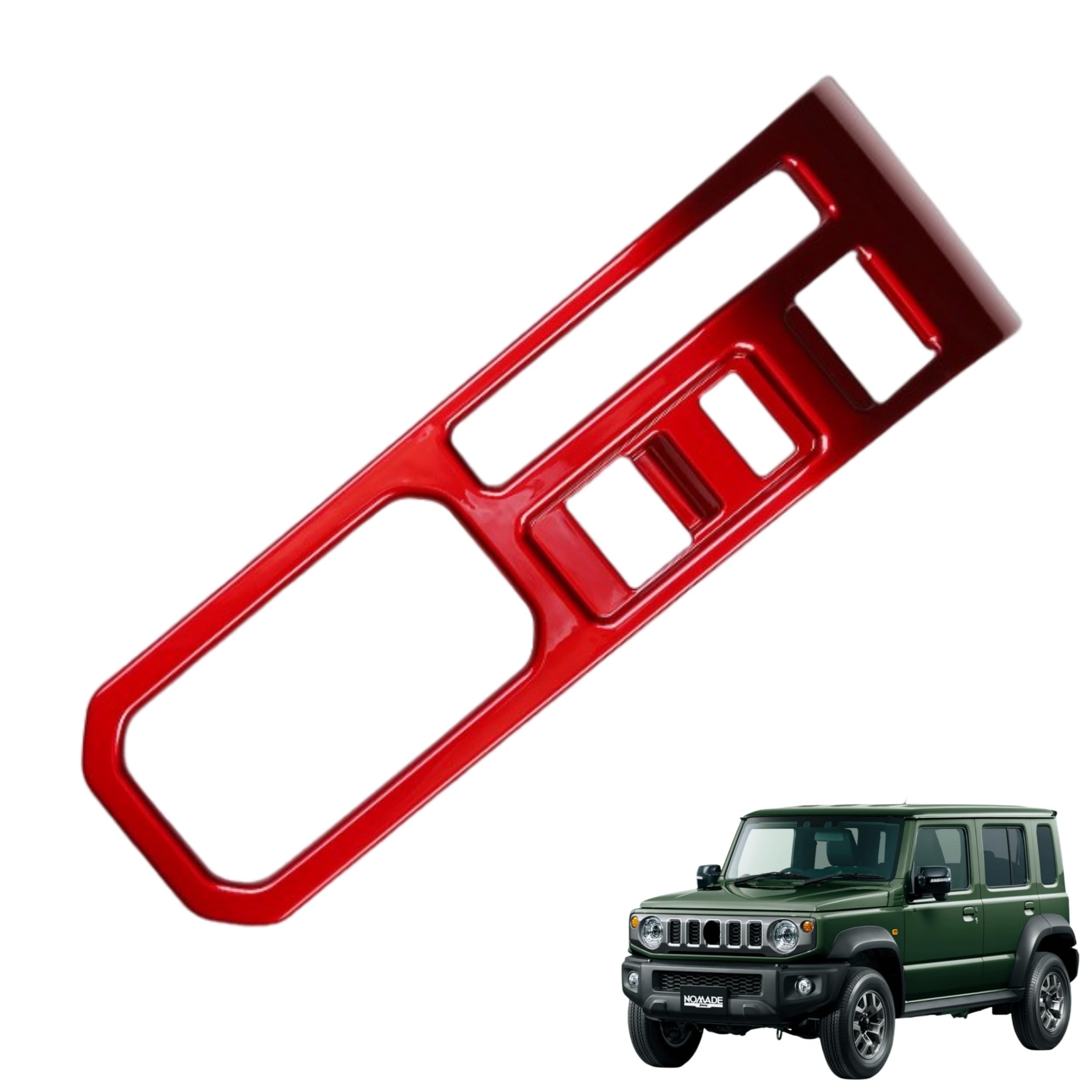 Rakuten - ジムニーに対応 JB64W 2019年~ / ジムニーに対応ノマド JC74W 2025年4月〜 5ドア対応品 スズキ専用 保護 上質 キズ防止 カスタム 装飾パーツ ABS材質 取り付け簡単 内装ドレスアップ 車 ハンドブレーキパネル装飾フレームキパネル 傷防止耐摩耗性 取り付け簡単